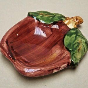 Franciscan Earthenware Hand Painted Apple Small Apple Ashtray 1940 - 47 USA